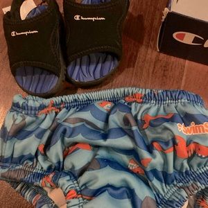 Baby Boy Champion Sandals w/ Swimmie